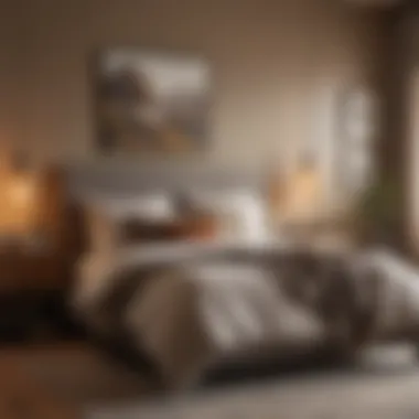 Cozy Comfort: Embracing Earthy Hues Elegant bedroom featuring warm earth tones