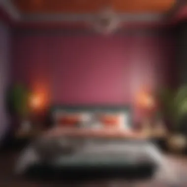 Daring Design: The Impact of Bold Colors Vibrant bedroom with bold accent colors