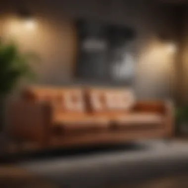 Contemporary Leather Sofa Design Elegant leather sofa showcasing modern design