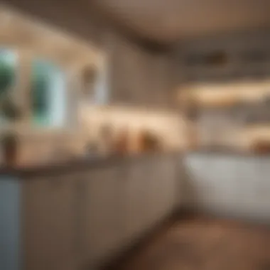 Chic Under-Cabinet Lighting Chic under-cabinet lighting enhancing kitchen ambience