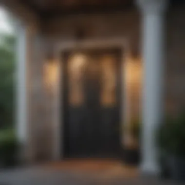 Modern Marvel: Front Porch Sconce Design Modern front porch sconce design enhancing contemporary architecture