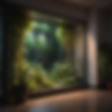 Indoor Garden Aesthetics An aesthetically pleasing indoor garden space with blinds complementing the decor
