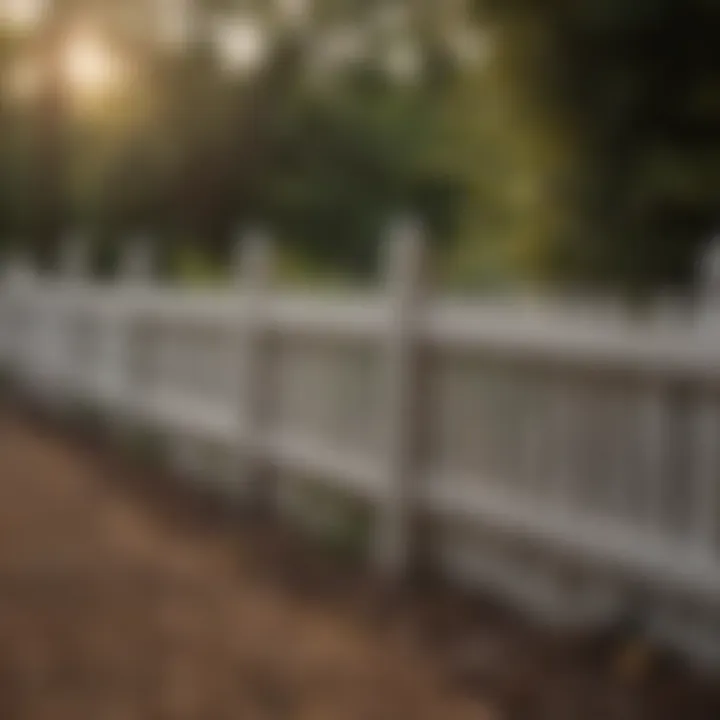 Durable vinyl fence providing privacy and safety for pets