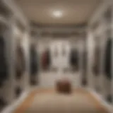 Stylish coat closet with innovative storage solutions