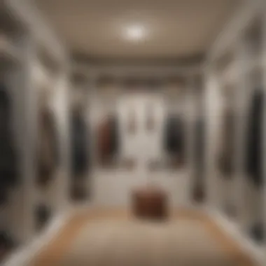Aesthetically Pleasing Coat Closet Design Stylish coat closet with innovative storage solutions