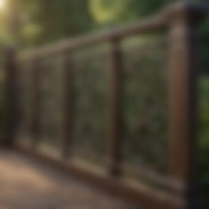 An elegant deck showcasing various railing designs