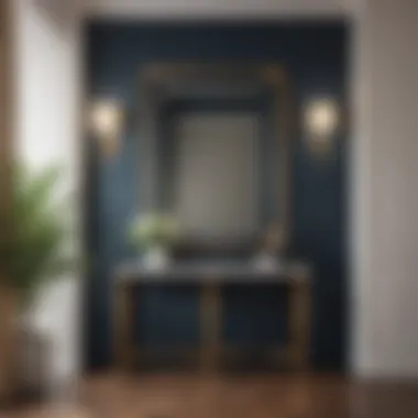 Elegant color scheme enhancing a small entry room