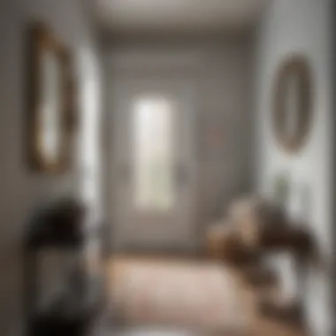 Inviting décor elements in a small entryway