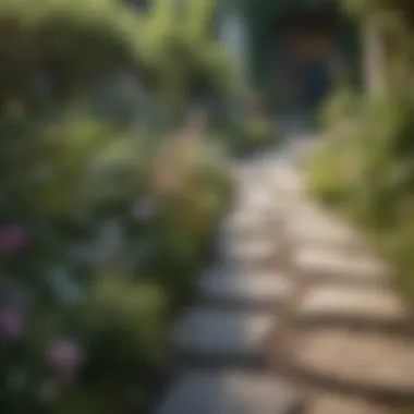 Creative Garden Pathways A beautifully designed garden path with diverse flora