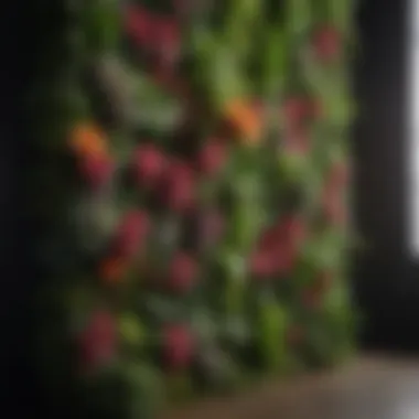 Vertical Garden Inspiration A vibrant vertical garden showcasing a variety of plants