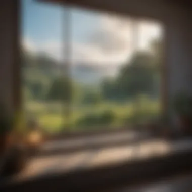 Framing Nature's Beauty Large window framing a stunning outdoor view