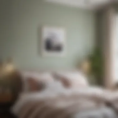 Calming Bedroom Palette Calming bedroom with pastel wall hues
