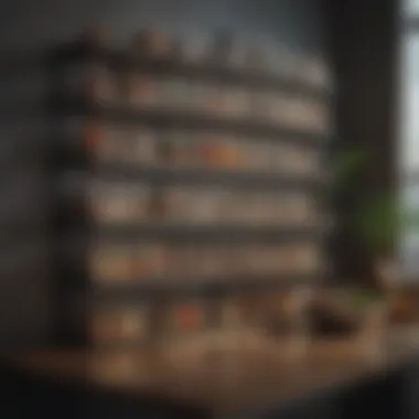 Tiered Shelving for Efficient Spice Storage Creative use of tiered shelving for spice organization