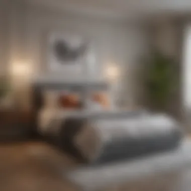 Serene Bedroom Design with Modern Colors Elegant bedroom with a soothing color palette
