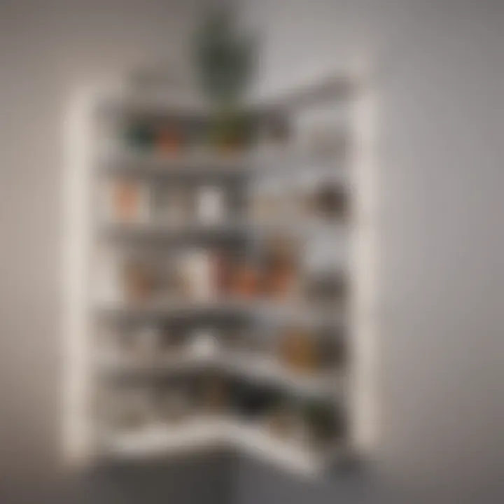 Creative corner shelving maximizing space