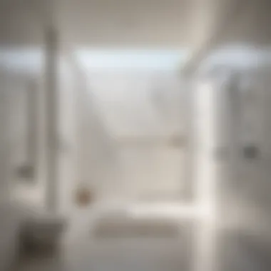 Embracing Natural Light in Shower Design Bright and airy white walk-in shower surrounded by natural light.