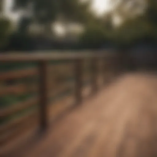 Sleek modern wood railing design with horizontal slats