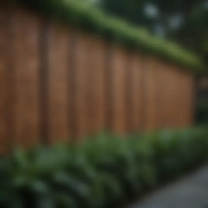 Creative design ideas for a privacy fence in a garden