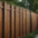 A beautiful privacy fence showcasing different materials