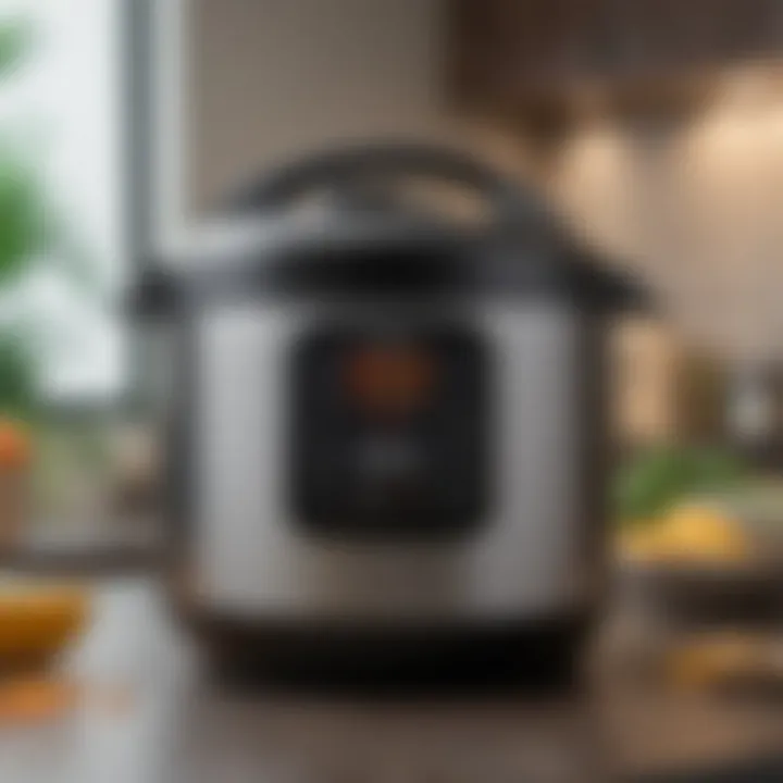 A comparison of an Instant Pot rice cooker and a traditional rice cooker side by side