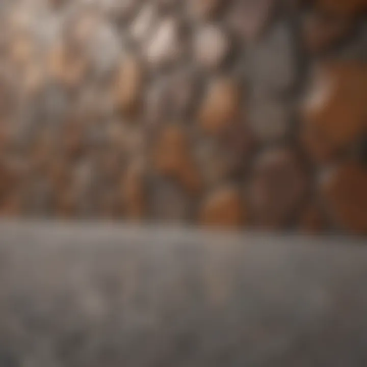 Close-up of materials used for a one piece backsplash