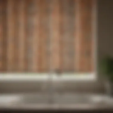 Vibrant Patterned Blinds for Kitchen Aesthetics Colorful patterned blinds enhancing the kitchen decor