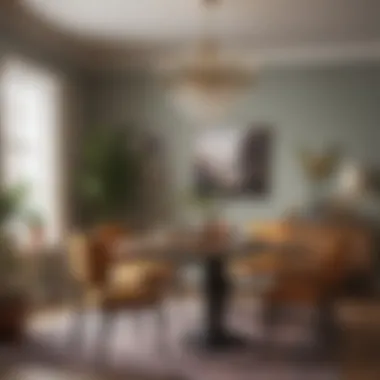 Harmonious Color Palette Blend Color palette blending dining and living areas harmoniously