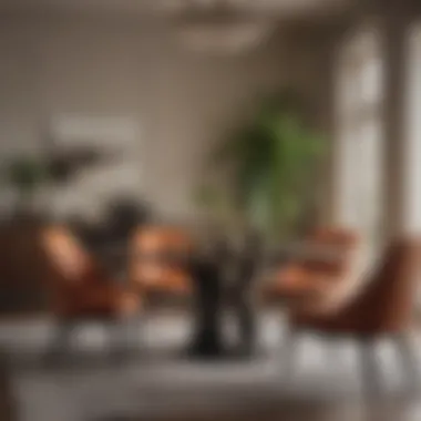 Stylish Furniture Arrangement for Flow Stylish furniture arrangement fostering a seamless flow between rooms