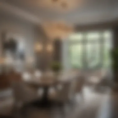 Elegant Dining Space Design Elegant dining space exemplifying contemporary design principles