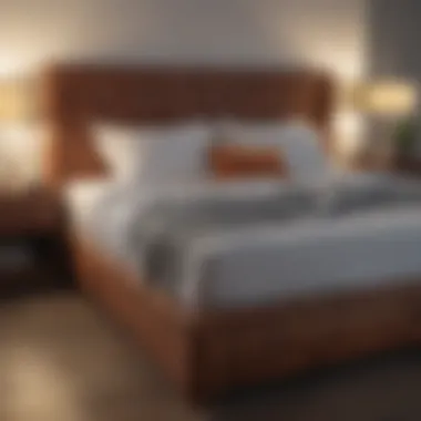 Detailed chart showing king size bed dimensions