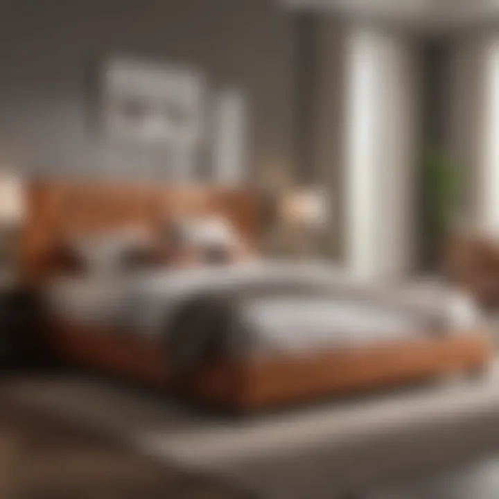 Visual representation of various king size bed types