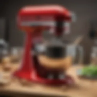The Art of Craftsmanship in KitchenAid Mixers A close-up view of a KitchenAid mixer demonstrating craftsmanship