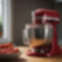 Close-up of KitchenAid food processor attachment showcasing its design