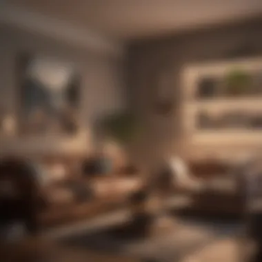 Layered Lighting in a Compact Space Cozy small living room with layered lighting
