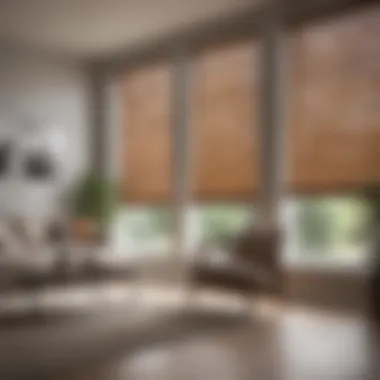 Diverse Styles and Trends in Modern Window Blinds Stylish living room with various window blinds styles
