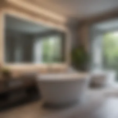 Elegant Modern Master Bathroom Design Elegant master bathroom with modern fixtures and a freestanding tub