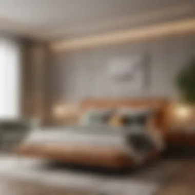 Stylish and Practical Master Bedroom Design Stylish master bedroom that incorporates practical design elements and color harmony