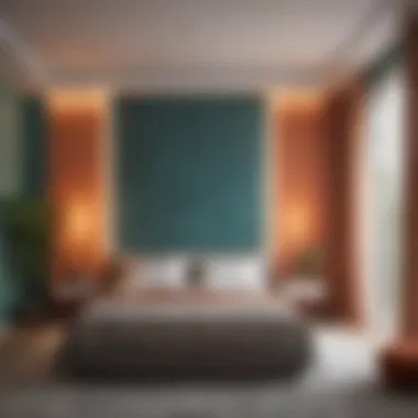 The Influence of Color Psychology in Bedroom Aesthetics Color scheme selection in a serene bedroom environment.