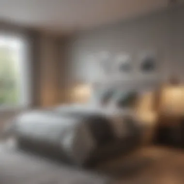 Calming and Serene Bedroom Design A serene bedroom designed with calming colors and thoughtful interior aesthetics.