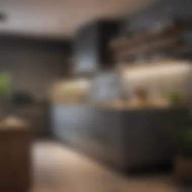 Aesthetic and Functional Kitchen Arrangement Aesthetic kitchen arrangement with functional storage cabinets