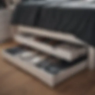 Organized Under Bed Storage with Boxes Organized under bed storage with boxes