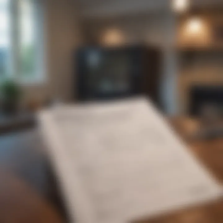 A close-up of a home inspection checklist being reviewed.