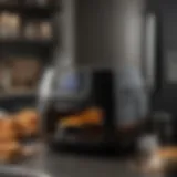 Close-up view of the Ninja Air Fryer display showcasing the bake setting.