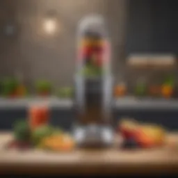 A powerful NutriBullet blender showcasing its sleek design and functionality.