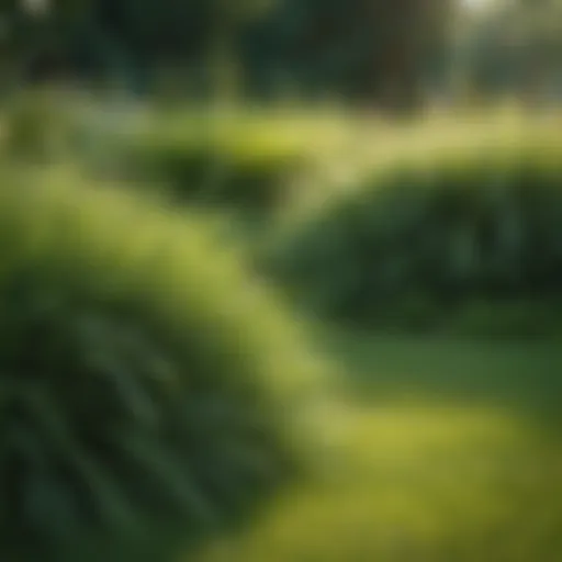 A lush green lawn showcasing various grass types