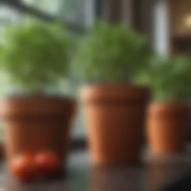Understanding Nutrient Absorption in Tomato Pots Nutrient absorption illustrated in various pot dimensions