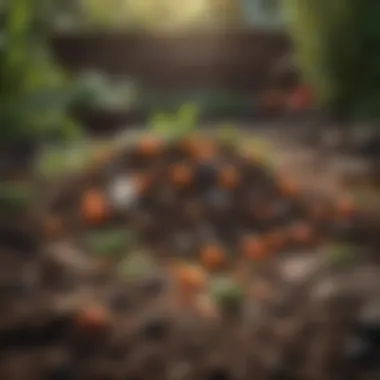 Diverse Ingredients for Composting Success Variety of compost ingredients mixed together