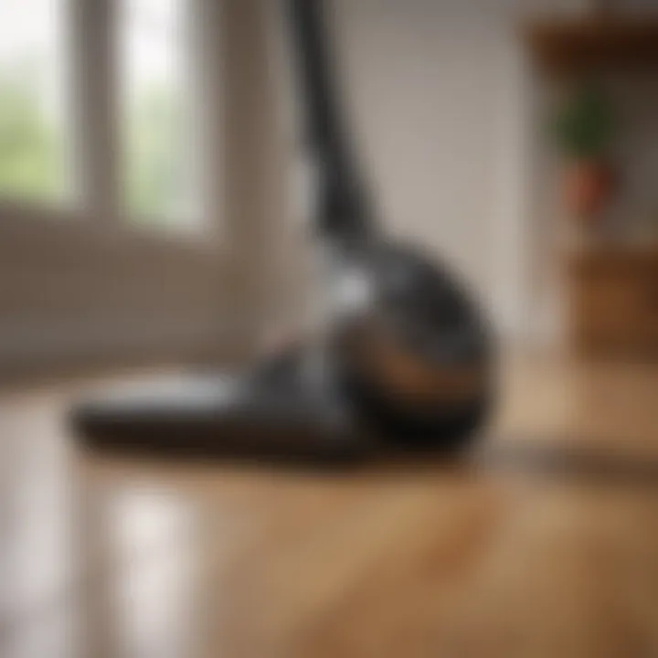 Sleek vacuum cleaner designed for hardwood floors