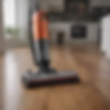 Vacuum features highlighting versatility for different surfaces