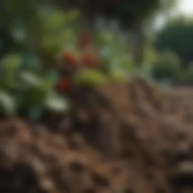 The Foundation of a Thriving Garden: Rich Soil Healthy soil layers showcasing richness